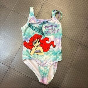 DISNEY PRINCESS LITTLE MERMAID GIRLS 4/5 ONE PIECE SWIMSUIT BATHING SUIT